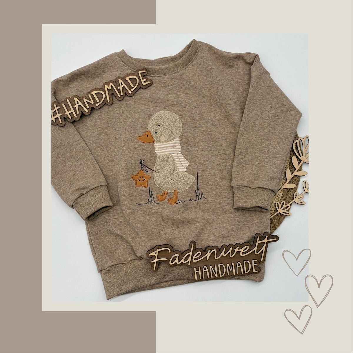 Sweater Ente mit Laterne